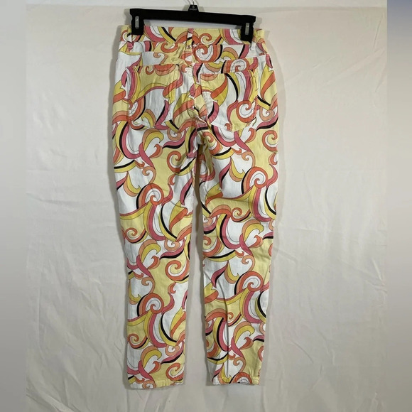 Boston Proper abstract swirl ankle pants 2 - Picture 3 of 8